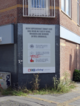 908312 Afbeelding van een reclamebord voor de supermarkt MCD Alledag Utrecht (Abel Tasmanstraat 13) te Utrecht, op de ...